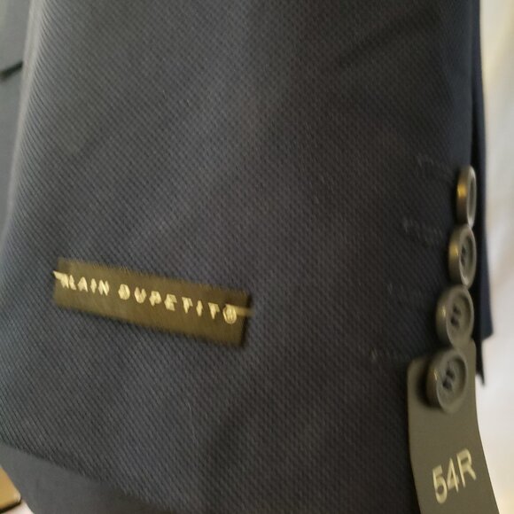 Alain Dupetit- 3 pc Suit- French Blue Nail head - 54 Reg - Picture 4 of 7